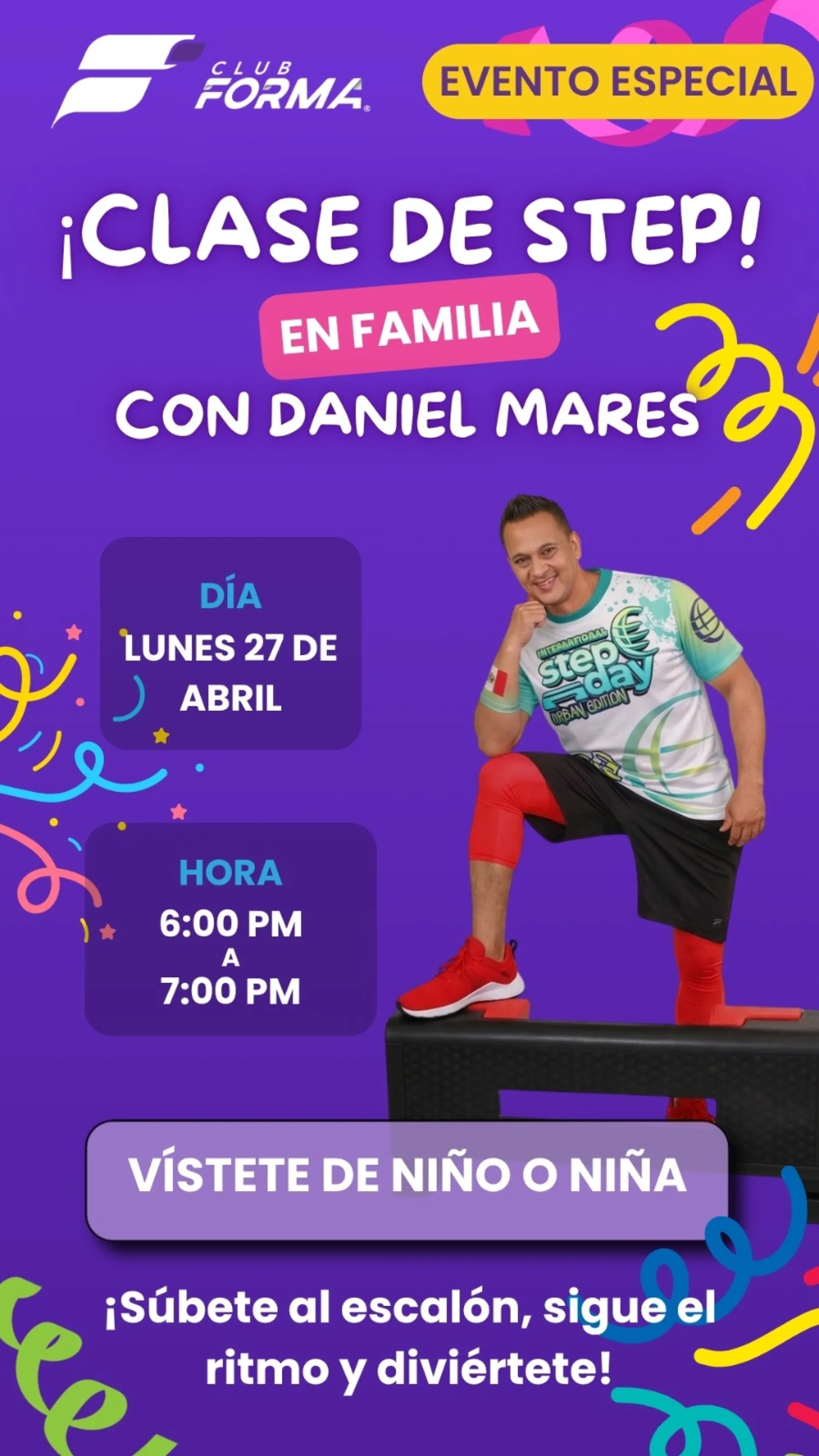 Clase de Step en Familia